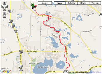 Bike Path Google Map