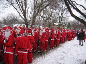 <image:All the Santas at the starting line;