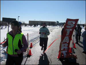 <image:Kim sprinting to the finish;