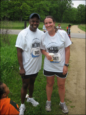 image:My neighbor and me before the race