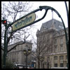 The famous Metropolitan signs in Paris
