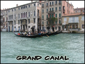 View of Grand Canal in Venice