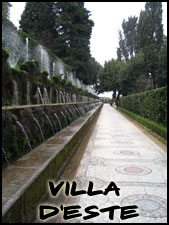 One of the many wonderful fountains at Villa d'Este