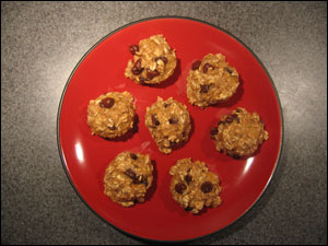 image:Baked banana chocolate chip cookies