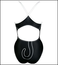 image: Back of Splish Meow swimsuit