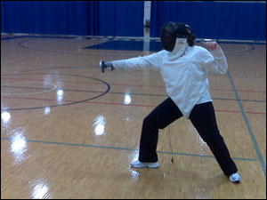<image:Fencing: The Lunge Position;