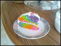 image: Cut Rainbow cake