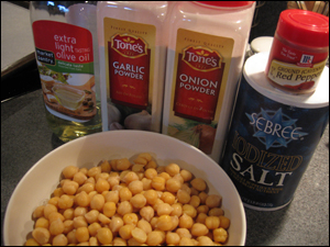 Roasted Chickpeas ingredients