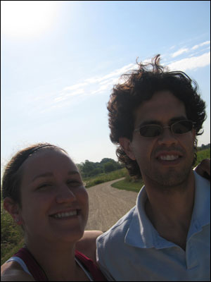 Kim and Steven at the Rollins Savanna Forest Preserve