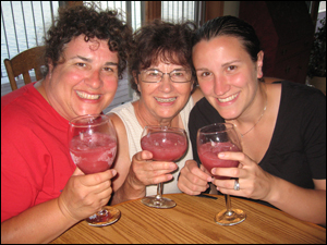image: Drinking wine-a-ritas with grandma and mom
